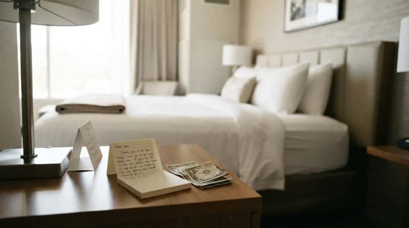 #5 - The Thank-You Note Housekeepers Actually Remember (Image Credits: Gemini)