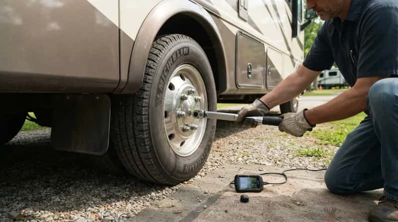 #6 - A Tire Pressure Monitor and Torque Wrench: The Blowout Early-Warning Duo (Image Credits: Gemini)