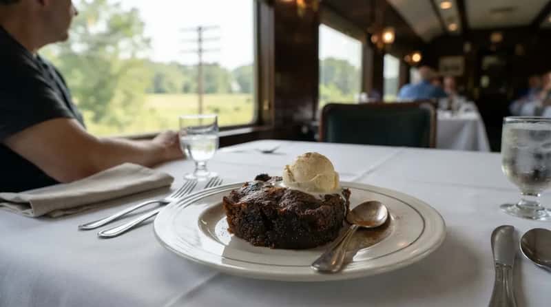 #7 - Pennsylvania Railroad's Baked Indian Pudding Was a Colonial Dessert on Rails (Image Credits: Gemini)