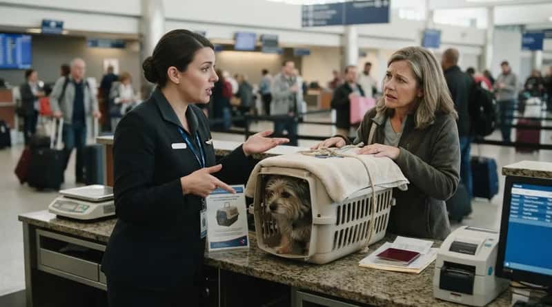 #13 - Trying to Check a Pet Without the Right Carrier or Paperwork (Image Credits: Gemini)