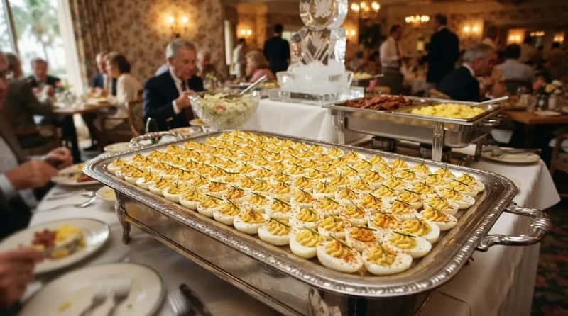 #21 - Banquet Deviled Eggs Disappeared With the Buffet Tray Itself (Image Credits: Gemini)