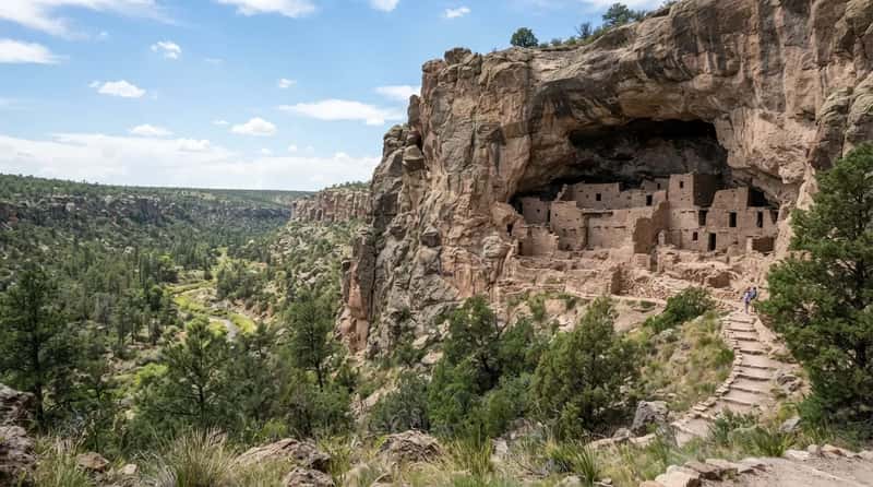 #5 - The New Mexico Mining Town With Ancient Cliff Dwellings Next Door (Image Credits: Gemini)