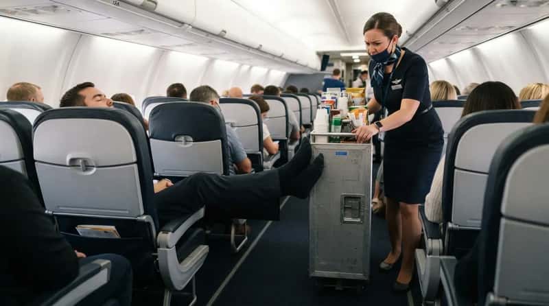 #9 - Turning the Aisle Into Your Personal Footrest (Image Credits: Gemini)