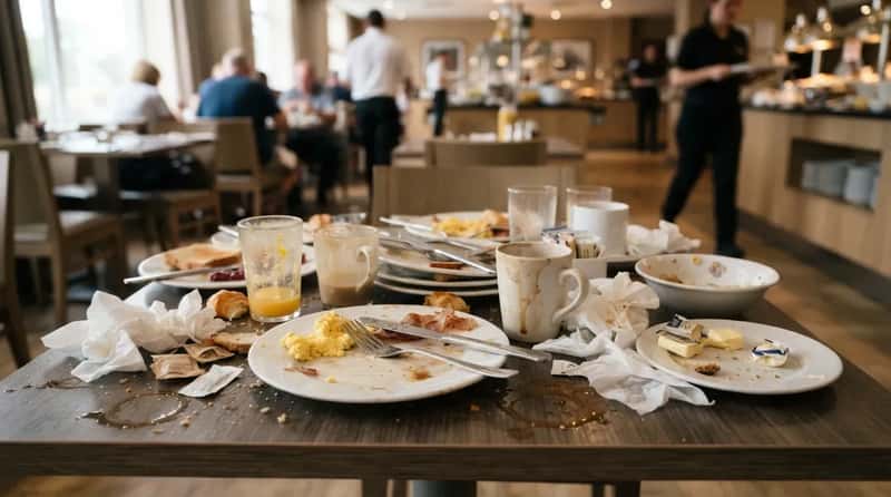 #16 - Leaving the Table Looking Like a Crime Scene (Image Credits: Gemini)