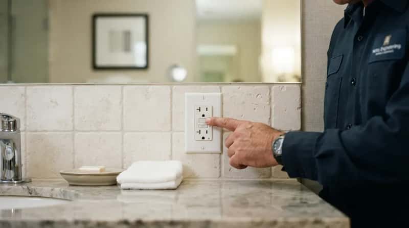 #13 - The Dead Bathroom Outlet That Needed One Button Pushed (Image Credits: Gemini)