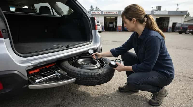 16. The Spare Tire Gets Checked, Never Assumed (Image Credits: Gemini)