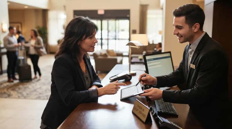 #2 - They Set Housekeeping Preferences Right at the Front Desk (Image Credits: Gemini)