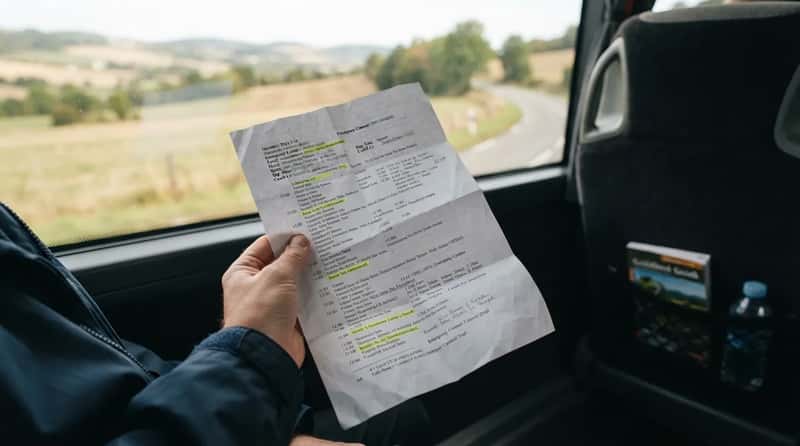 #1 - A Paper Copy of the Itinerary and the Operator's Emergency Number (Image Credits: Gemini)