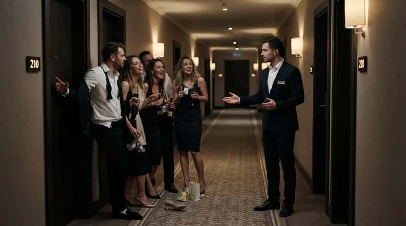 #13 - The Wedding Party That Won't Go Back to Their Rooms (Image Credits: Gemini)