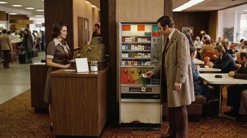 #10 - Cigarette Vending Machines Stood Right Next to the Cash Register (Image Credits: Gemini)