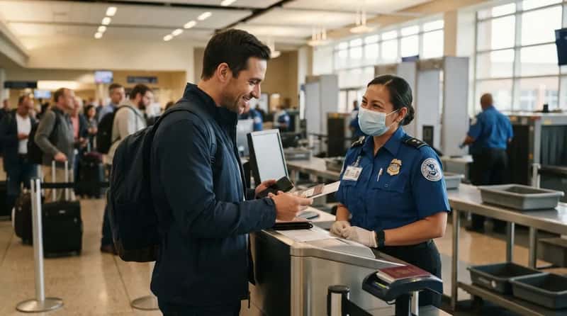 #2 - Reading a TSA Agent's Badge and Using Their Name to Say Thanks (Image Credits: Gemini)