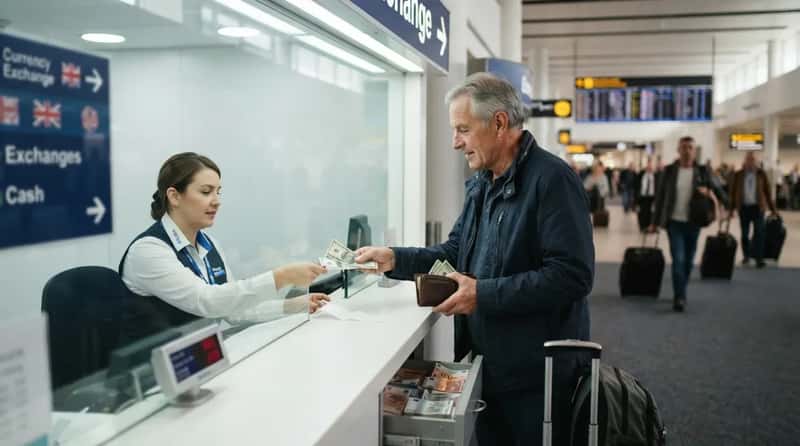 #14 - Trading Cash at the Airport Kiosk Everyone Warns You About (Image Credits: Gemini)