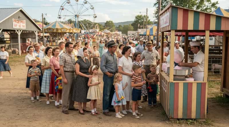 #22 - The County Fair That Made Rich and Poor Stand in the Same Line (Image Credits: Gemini)