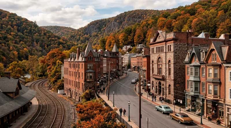 #14 – Jim Thorpe, Pennsylvania: The Coal Town That Became Something Else (Image Credits: Gemini)