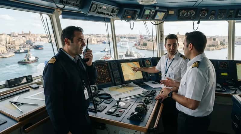 #5 - On the Bridge, Pilots Sometimes Switch Languages Mid-Sentence (Image Credits: Gemini)