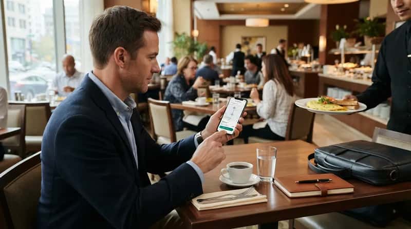 10. Booking the Ride Before the Omelet Arrives (Image Credits: Gemini)