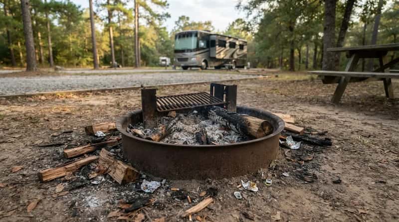 #14 - Leaving a Half-Burned Fire Ring Is a Rookie Mistake (Image Credits: Gemini)