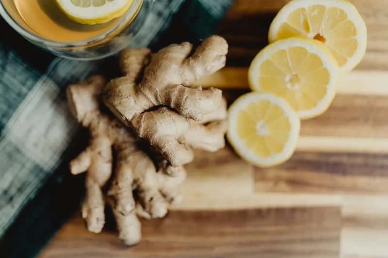 7. Ginger, prepared as tea or added to cooked dishes (Image Credits: Unsplash)