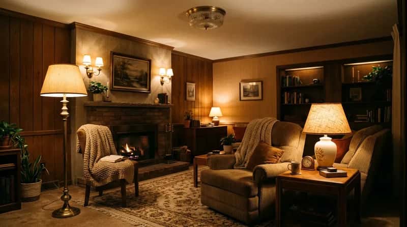 #8 - Warmly Lit Spaces Layered With Multiple Light Sources (Image Credits: Gemini)