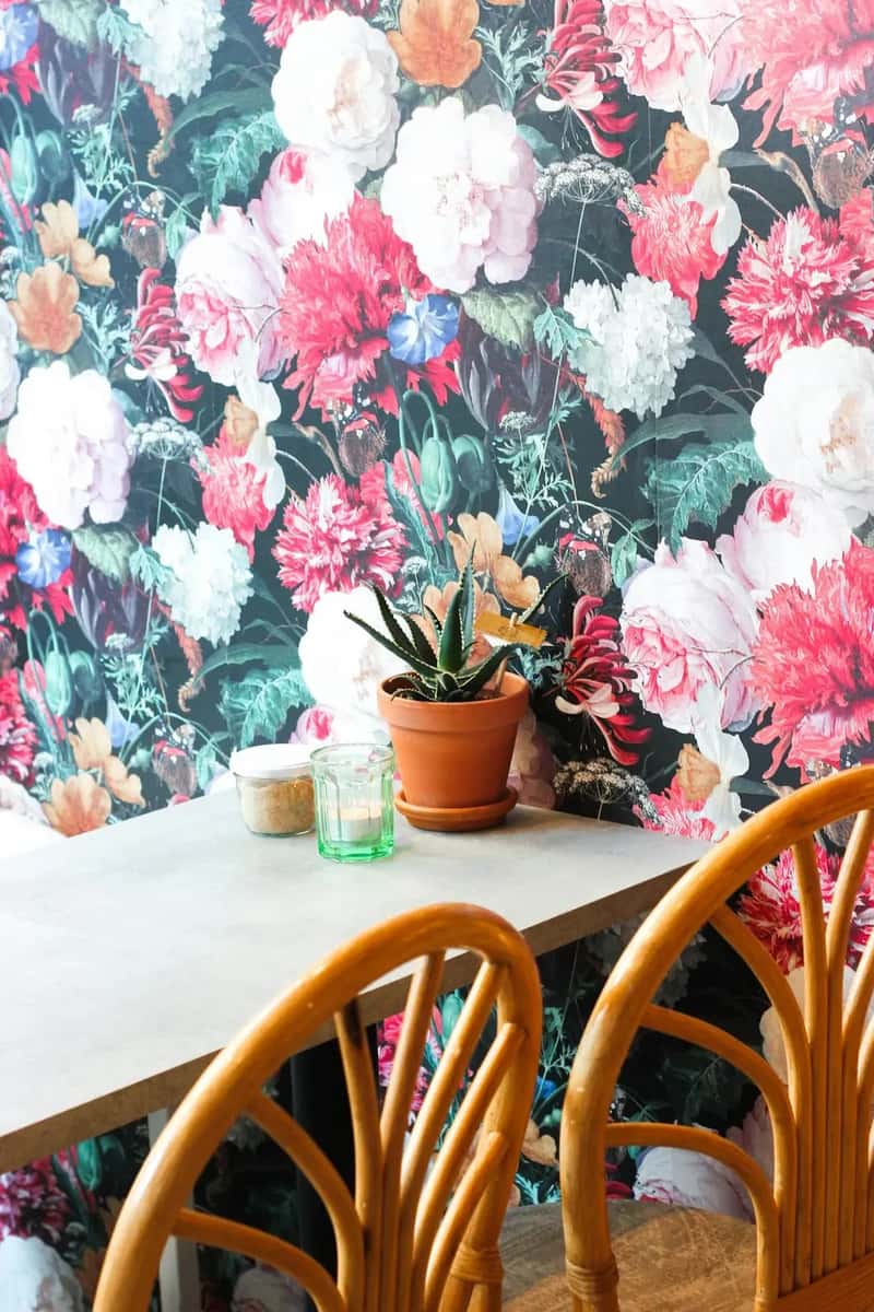 #14 - Loud Floral Wallpaper Covering Every Square Inch (Image Credits: Unsplash)