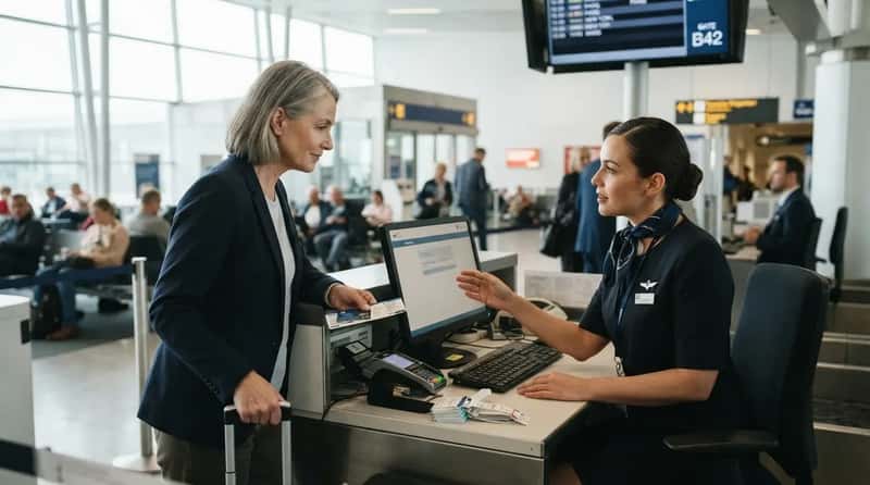 #9 - A Last-Minute Upgrade Bid the Gate Desk Doesn't Advertise (Image Credits: Gemini)