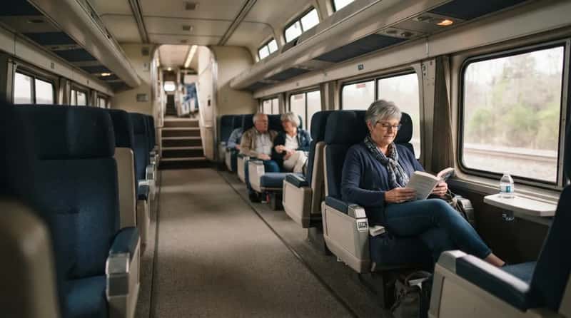 #11 - The Auto Train's Quieter Downstairs Coach Seat (Image Credits: Gemini)