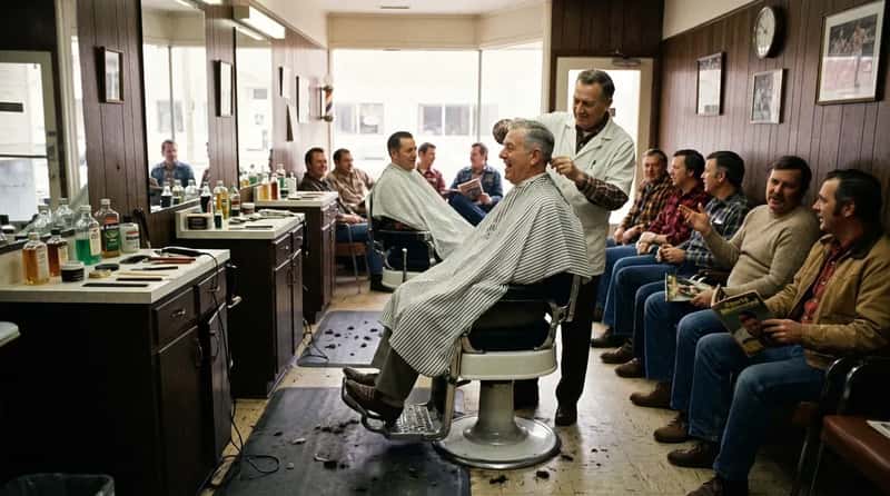 #9 - The Neighborhood Barbershop as Community Hub (Image Credits: Gemini)