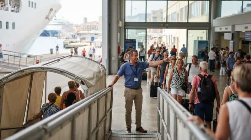 #18 - Assuming a Friendly Stranger at the Gangway Is "With the Cruise" (Image Credits: Gemini)