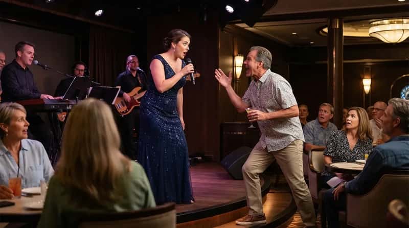 #3 - Interrupting a Live Performance Mid-Song to Shout a Compliment (Image Credits: Gemini)
