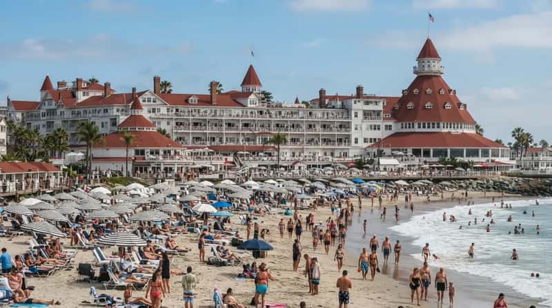 #12 - The Hotel del Coronado Is a Wooden Victorian Wearing a Resort's Crowds (Image Credits: Gemini)