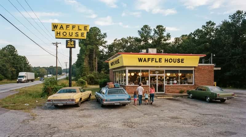 #7 - Waffle House: The Yellow Sign That Never, Ever Closed (Image Credits: Gemini)