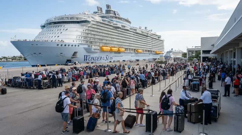 #2 - Wonder of the Seas: Nearly 7,000 Guests and Suitcases to Match (Image Credits: Gemini)