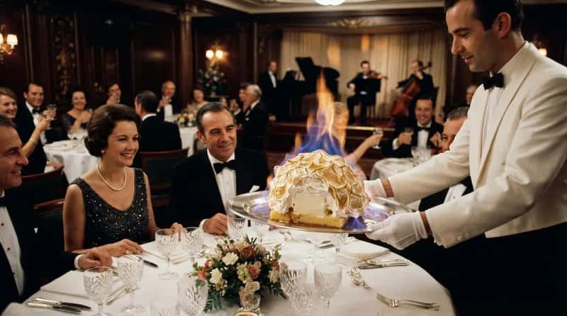 #2 - Baked Alaska at the Captain's Dinner (Image Credits: Gemini)