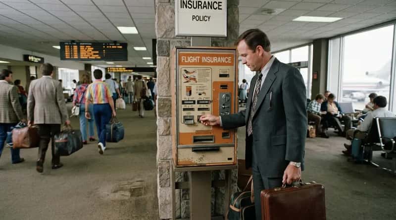 #5 - Buying Flight Insurance from an Airport Vending Machine (Image Credits: Gemini)