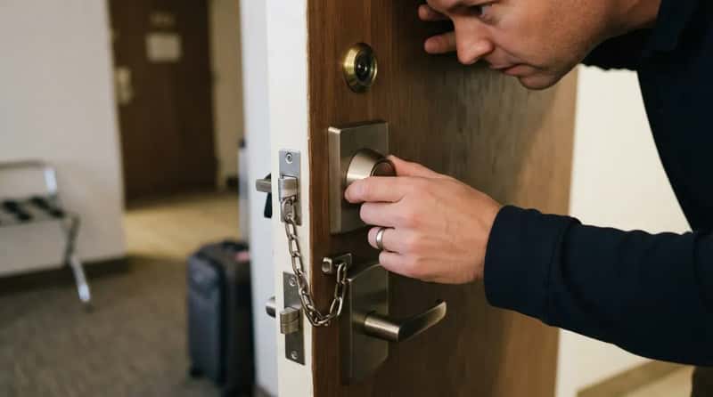 1. They Lock the Deadbolt and Check the Peephole Before Anything Else (Image Credits: Gemini)