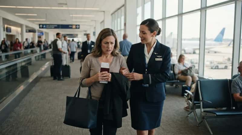#6 - Escorting a Nervous First-Time Flyer Through the Terminal (Image Credits: Gemini)