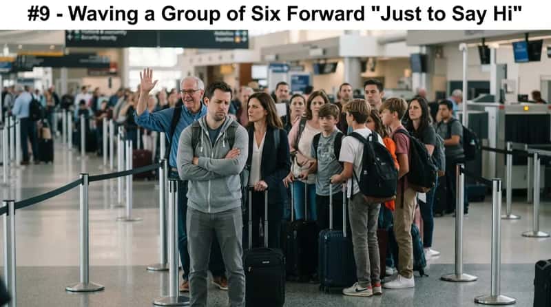 #9 - Waving a Group of Six Forward "Just to Say Hi" (Image Credits: Gemini)