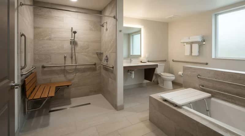 #5 - Tub or Roll-In Shower: Hotels Must Offer Both Styles (Image Credits: Gemini)