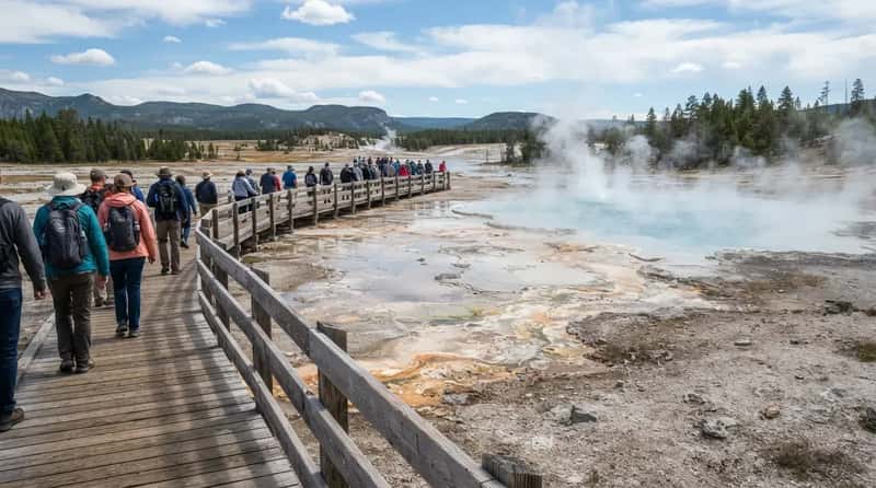 #7 - Yellowstone Ended the “Do Whatever You Want” Era at Its Hot Springs (Image Credits: Gemini)