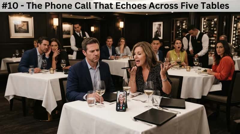 #10 - The Phone Call That Echoes Across Five Tables (Image Credits: Gemini)