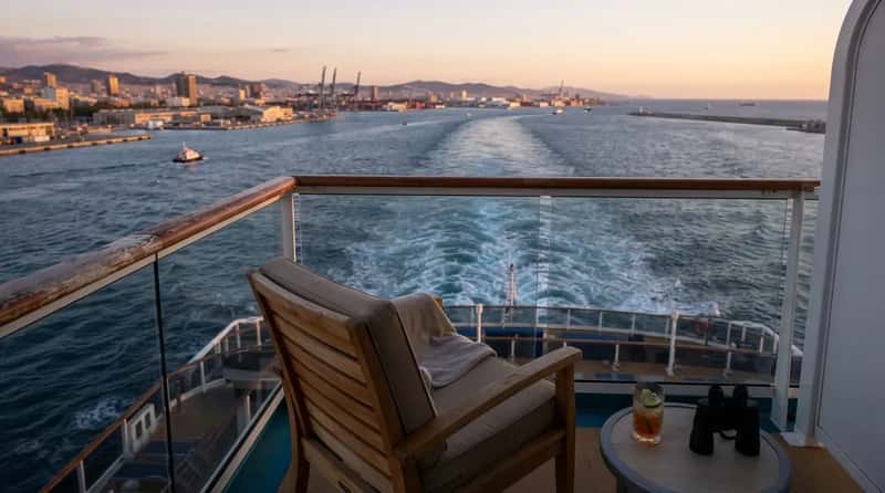 #2 - A Chair Angled Toward the Wake for Sail-Away (Image Credits: Gemini)