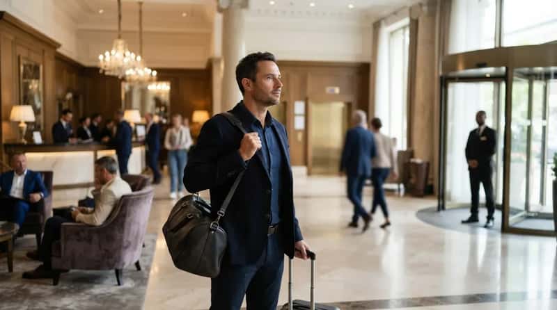 #4 - Scanning the Lobby Before Anything Else (Image Credits: Gemini)