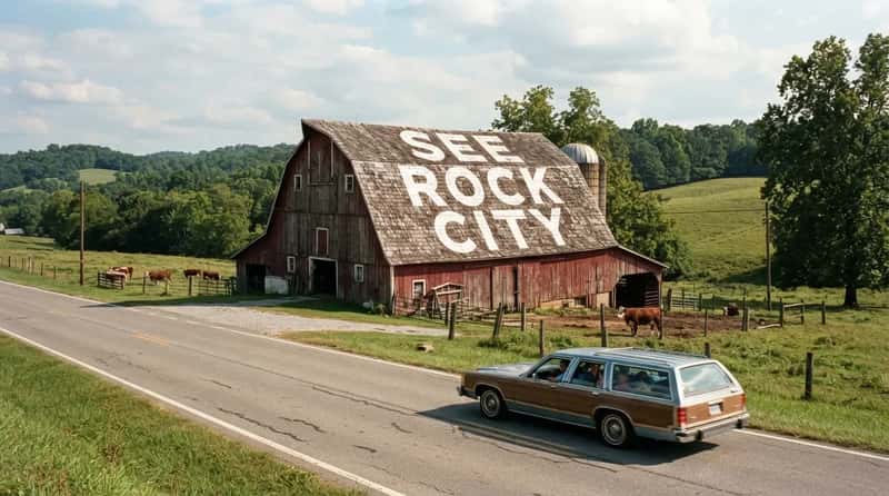 #12 - The Barn Roofs Begging You to "See Rock City" (Image Credits: Gemini)