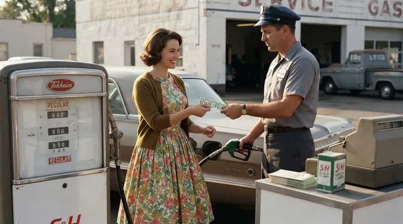 #15 - Green Stamps That Turned Gasoline Into a Toaster (Image Credits: Gemini)