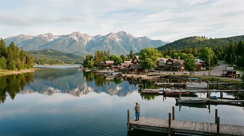 #7 - Bigfork, Montana (Flathead Lake) (Image Credits: Gemini)