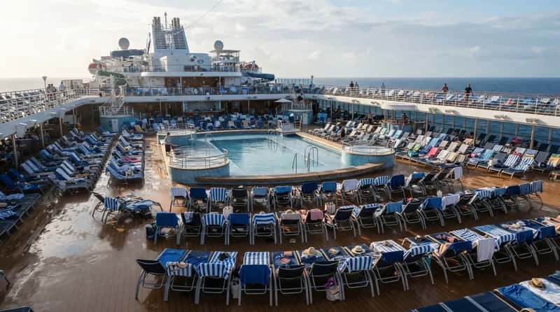 #13 - The Pool Fills Before 9 A.M. on Holiday Sea Days (Image Credits: Gemini)