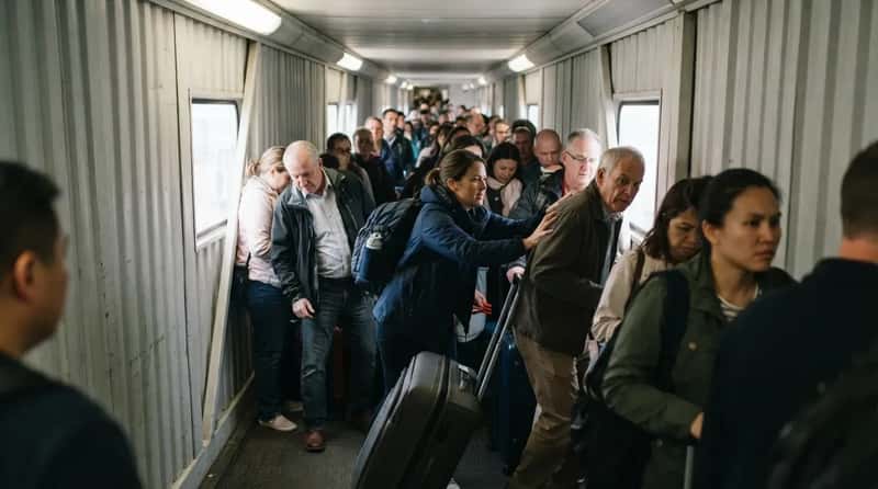 #3 - Shoving Down the Jet Bridge the Second Boarding Opens (Image Credits: Gemini)