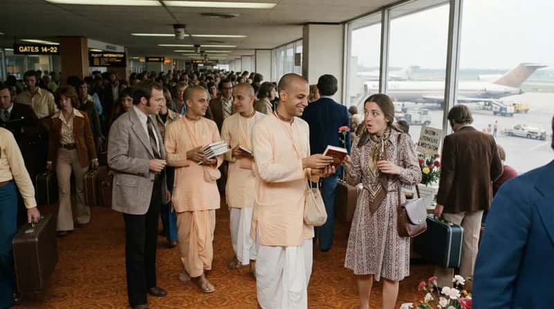 #20 - The Hare Krishna Greeters Who Worked Every Terminal (Image Credits: Gemini)