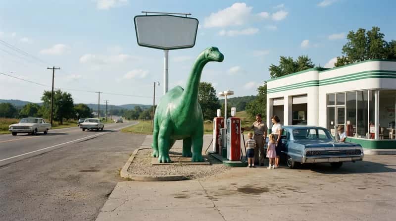 #13 - A Giant Green Dinosaur That Kids Begged to Visit (Image Credits: Gemini)