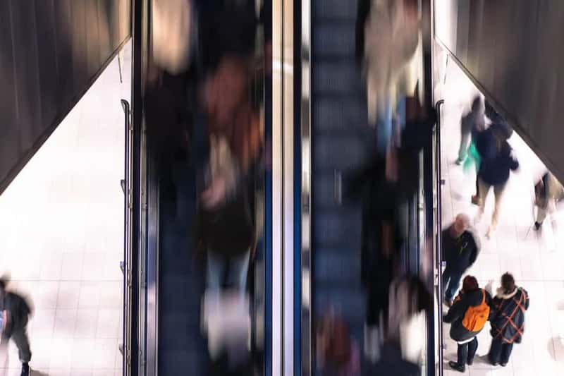 Stepping into a crowded elevator or narrow tunnel (Image Credits: Pexels)